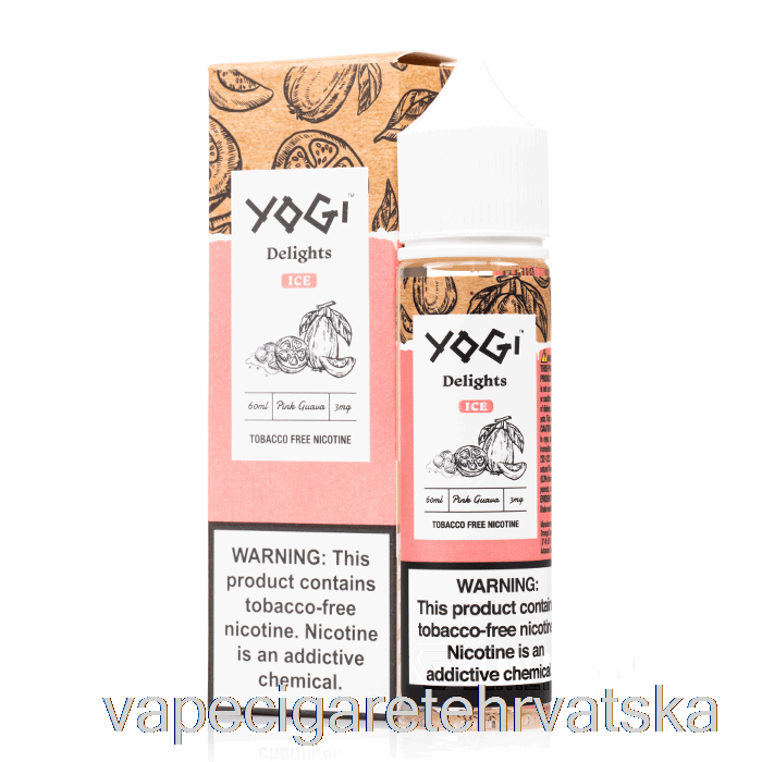 Vape Cigarete Pink Guava Ice - Yogi Delights - 60ml 0mg